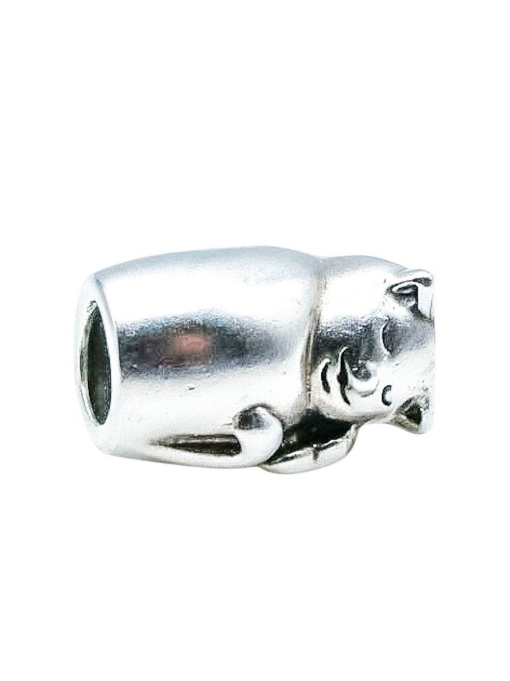 Chamilia Cat Sterling Silver Cat Charm Bead Pet Lover Kitty Retired